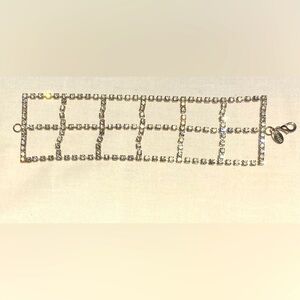 Express Vintage Rhinestone Windowpane Bracelet